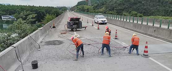 GH高性能混凝土(快干水泥)搶修清連高速洲頭大橋病害路段